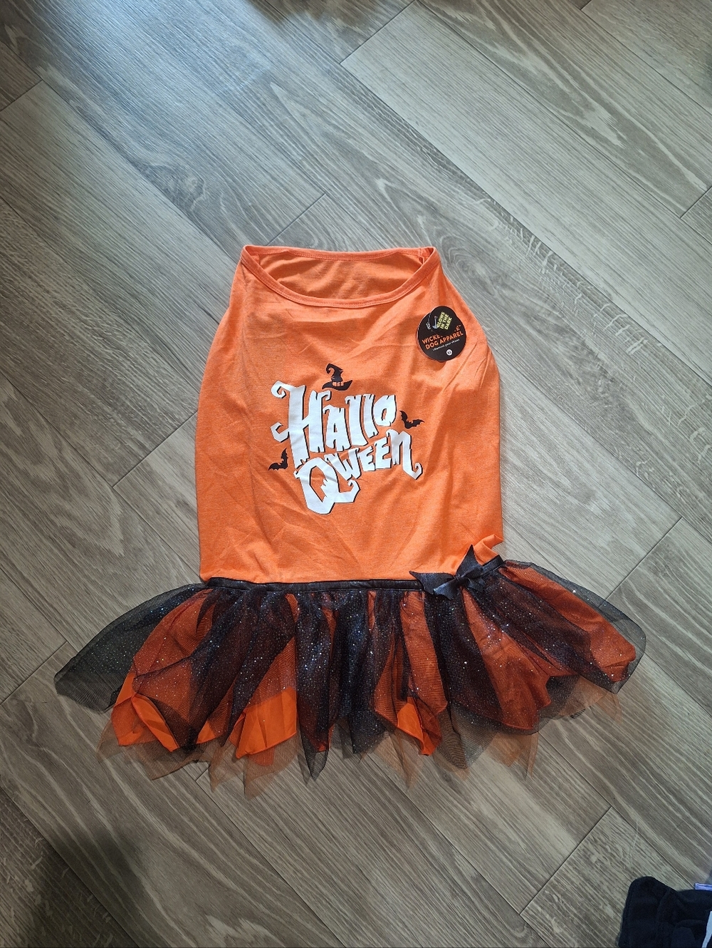 Pet Dog Thrills & Chills Halloween Glow in the dark Tutu costume size XL